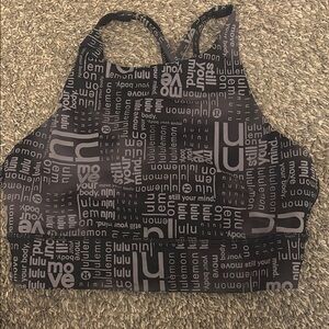 lululemon athletica Black Racerback Sports Bra